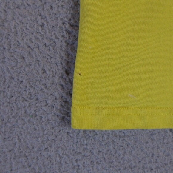 Champion Shirt Womens Large L Yellow Reverse Weave Crop Top Colorful Cotton - Picture 7 of 11